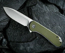 Civivi Elementum Linerlock Folding Knife 3" D2 Tool Steel Blade Green G10 Handle