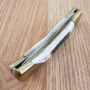 Schrade Lockback Folding Knife 3.75" Satin Stainless Steel Blade Stag Handle