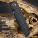 Artisan Sirius Ar Folding Knife 3.5" AR-RPM9 Steel Blade Black G-10 Handle