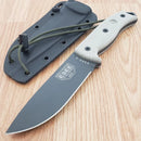 ESEE Model 5 Tactical Fixed Knife 5.25" 1095HC Steel Blade Canvas Micarta Handle 5PTG