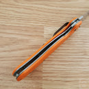 Ontario RAT I Linerlock Folding Knife 3.5" AUS-8 Steel Blade Orange G10 Handle