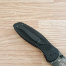 Kershaw Blur Folding Knife 3.5" Damascus Steel Blade Aluminum/Trac-Tec Handle