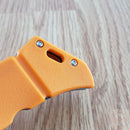 Cold Steel Large Luzon Folding Knife 6" 8Cr13MoV Stainless Steel Blade Orange GFN Handle