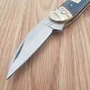 Rough Ryder Whittler Pocket Knife Stainless Steel Blades Jean Micarta Handle