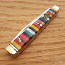Frost Cutlery Doctors Pocket Knife Stainless Blades Multi-Color Stone Handle