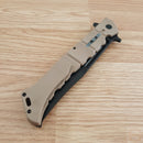 Cold Steel Large Luzon Folding Knife 6" 8Cr13MoV Steel Blade Tan GFN Handle