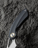 Bestech Knives Bihai Linerlock Folding Knife 2.13" 14C28N Steel Blade Black G10 Handle