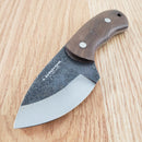 Condor Beetle Neck Fixed Knife 2.63" Full Tang 1095HC Steel Blade Walnut Handle