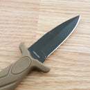 Smith & Wesson Boot Fixed Knife 3" Black Stainless Steel Blade Tan Rubber Handle