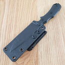 Bastinelli R.E.D. V2 Fixed Knife 4" N690 Steel Full Tang Blade Black G10 Handle