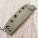 TOPS Mini Scandi Fixed Knife 3" 1095 Steel Full Tang Blade Tan Micarta Handle