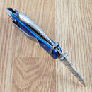 Myerchin Sailors Tool Liner Stainless Steel Blade Blue Aluminum Handle