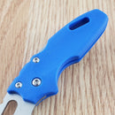 Cold Steel Mini Tuff Lite Folding Knife 2" 4034 Steel Blade Blue Griv-Ex Handle
