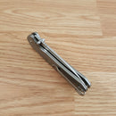 CJRB Pyrite Folding Knife 3.13" AR-RPM9 Steel Drop Point Blade Titanium Handle