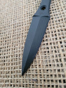 Fred Perrin Lapel Fixed Dagger 2.13" Double Edge G10 One-Piece Construction