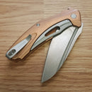 Kershaw Natrix XL Frame Folding Knife 3.75" D2 Tool Steel Blade Copper Handle