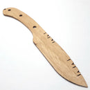 Condor River Wooden Fixed Knife 3.5" Natural Wood Blade Walnut/Turquoise Handle