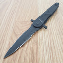 Extrema Ratio BD2 Folding Knife 3.75" Serrated Double N690 Steel Blade Aluminum Handle