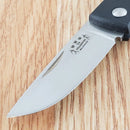 Fallkniven Wolfs Tooth Lockback Folding Knife 2" 3G Steel Blade Black Zytel Handle NU4