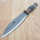 Condor Primitive Bush Fixed Knife 8.25" 1075HC Steel Blade Linen Micarta Handle