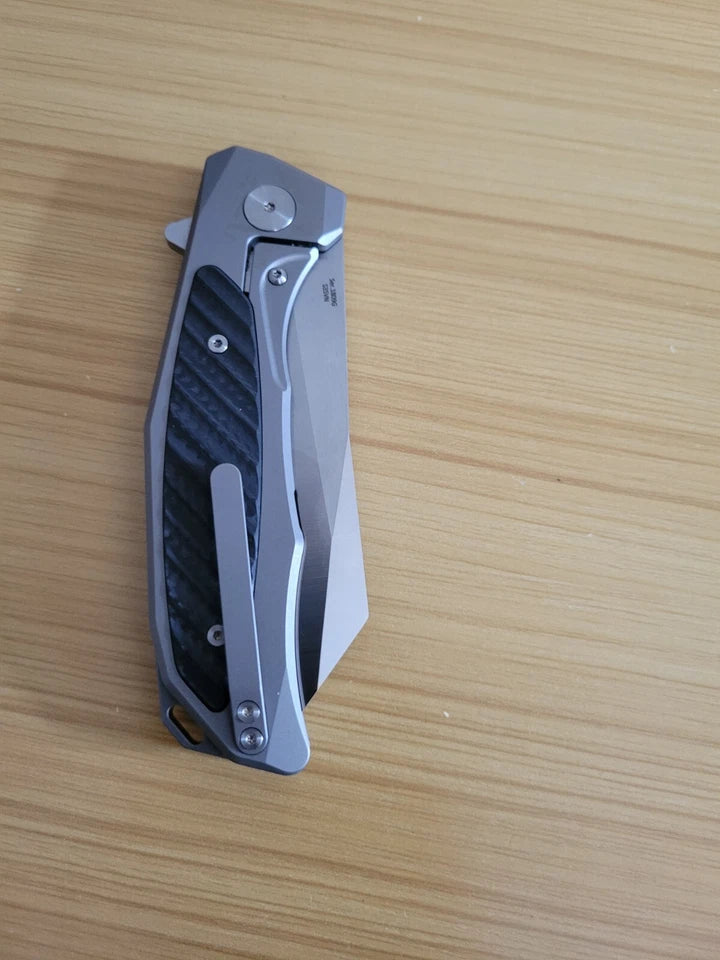 Artisan Megahawk Folding Knife 3.75" S35VN Steel Blade Titanium/Carbon Fiber Handle