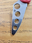 Spyderco Delica 4 Trainer Knife 2.75" UNSHARPENED AUS6 Steel Blade Red FRN Handle