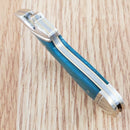 Rough Ryder Small Leg Folding Knife Stainless Blade Blue Smooth Bone Handle