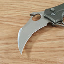 Civivi Incisor II Linerlock Folding Knife 2" Nitro-V Steel Karambit Blade Gray Aluminum Handle 16016B3
