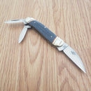 Rough Ryder Whittler Pocket Knife Stainless Steel Blades Jean Micarta Handle