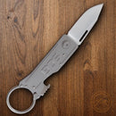 SOG Keytron Folding Knife 1.88" Satin Stainless Steel Blade Stainless Handle