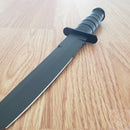 KA-BAR Fixed Knife 8" 1095 Steel Tanto Blade Black Rubber G / Carbon Steel Handle 1245