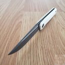 Bestech Knives Bestechman Dundee Linerlock Folding Knife 3.5" D2 Tool Steel Blade White G10 Handle