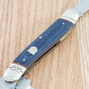 Rough Ryder Stockman Pocket Knife Stainless Steel Blades Jean Micarta Handle