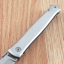 Rough Ryder Thin Man Folding Knife 3.75" Stainless Steel Blade Brushed Stainless Handle