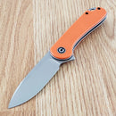Civivi Elementum Liner Folding Knife 3" D2 Tool Steel Blade Orange G10 Handle