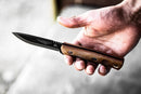TOPS Fieldcraft Fixed Knife 3.75" Full Tang 1095HC Steel Blade Micarta Handle
