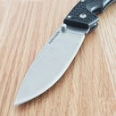 Cold Steel L Voyager Folding Knife 4" AUS-10A Steel Blade Black Black Griv-Ex Handle
