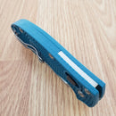 Spyderco Manix 2 Ball Bearing Folding Knife 3.38" CPM SPY27 Steel Blade Blue Bi-directional Texture FRN Handle