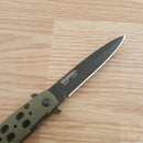 Cold Steel Ti-Lite Liner Folding Knife 4" AUS-8A Steel Blade Green ZY-EX Handle