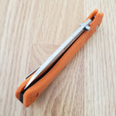 Cold Steel Ultimate Hunter Folding Knife 3.5" Satin S35VN Steel Blade Orange G10 Handle