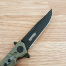 Cold Steel Medium Luzon Folding Knife 4"  8Cr13MoV Stainless Blade OD Green GFN Handle