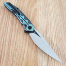 Bestech Knives Samari Frame Folding Knife 3.88" Bohler M390 Steel Blade Titanium Handle