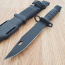 Ontario Combat Fixed Knife 7" Black 420 Steel Blade Black ThermoSynthetic Handle