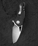 Bestech Knives Riverstone Folding Knife 2.5" 154CM Steel Blade Black Canvas Micarta Handle