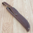 BPS Knives Compact Hunting Fixed Knife 4.25" Scandi Grind 5Cr14MoV Steel Full Tang Blade Walnut Handle