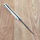 Bestech Knives Bestechman Dundee Linerlock Folding Knife 3.5" D2 Tool Steel Blade White G10 Handle