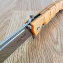 Cold Steel Large Luzon Folding Knife 6" 8Cr13MoV Stainless Steel Blade Orange GFN Handle