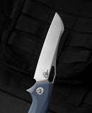 Bestech Knives Platypus Linerlock Folding Knife 3.5" D2 Tool Steel Blade Blue-Gray G10 Handle