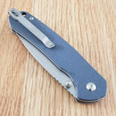 CJRB Pyrite Folding Knife 3.13" AR-RPM9 Steel Blade Blue-Gray G10 Handle