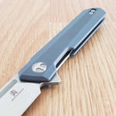 Bestech Knives Bestechman Dundee Linerlock Folding Knife 3.5" D2 Tool Steel Blade Blue-Gray G10 Handle